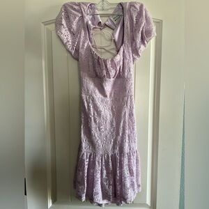 Hello Molly Light Purple Lace Dress